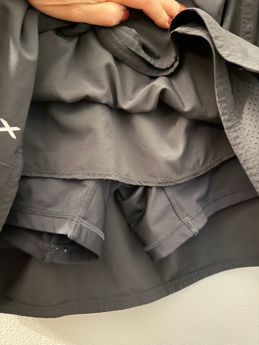 Ralph Lauren Black RLX Athletic Skort with Mesh Insets - Picture 5 of 7